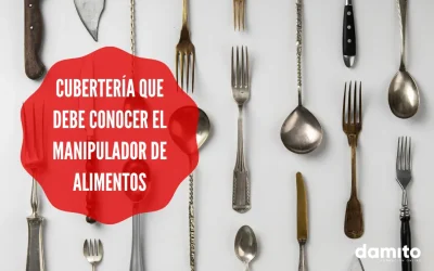 Tipos de cubierto, piezas y uso de la cubertería que debe conocer el Manipulador de Alimentos